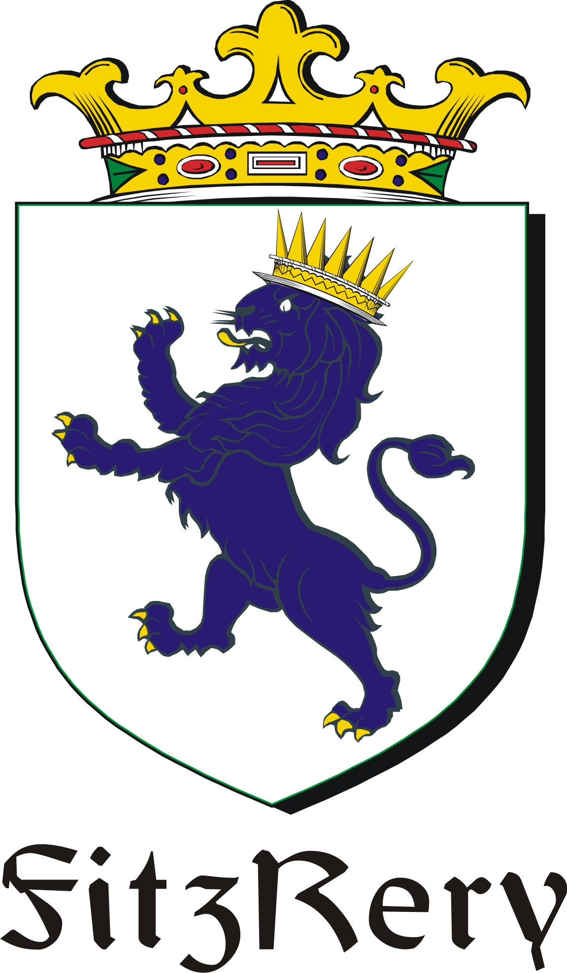 Product picture FitzRery Family Crest / Irish Coat of Arms Image Download