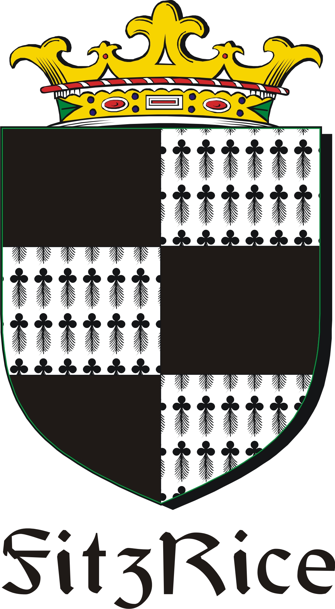 Product picture FitzRice Family Crest / Irish Coat of Arms Image Download