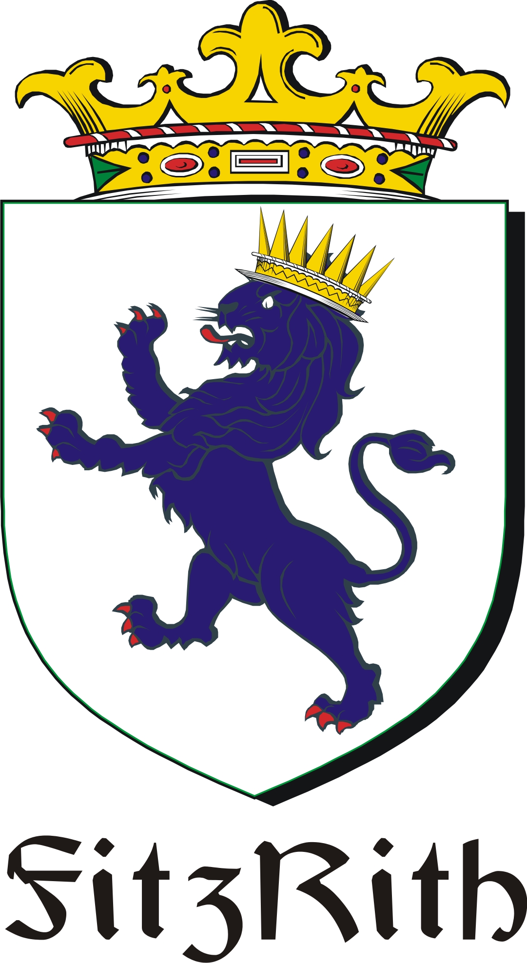 Product picture FitzRith Family Crest / Irish Coat of Arms Image Download