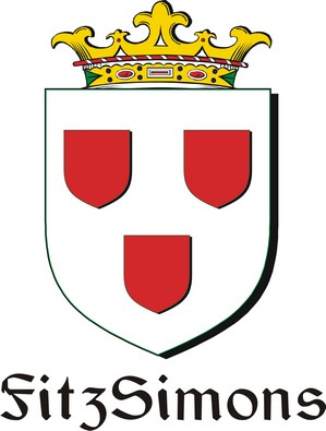 Product picture FitzSimons Family Crest / Irish Coat of Arms Image Download