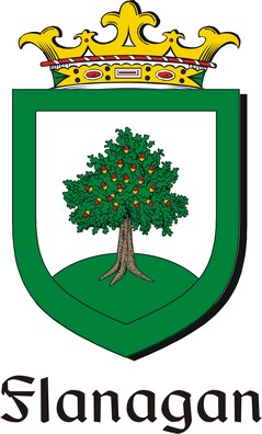 Product picture Flanagan Family Crest / Irish Coat of Arms Image Download