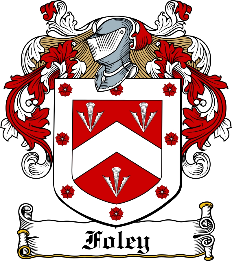 Product picture Foley Family Crest / Irish Coat of Arms Image Download