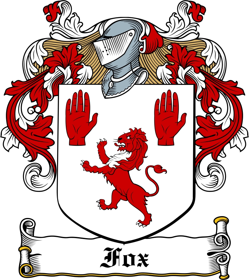 Product picture Fox Family Crest / Irish Coat of Arms Image Download