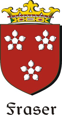 Product picture Fraser Family Crest / Irish Coat of Arms Image Download