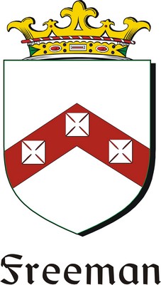 Product picture Freeman Family Crest / Irish Coat of Arms Image Download