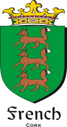 Product picture French-Cork Family Crest / Irish Coat of Arms Image Download
