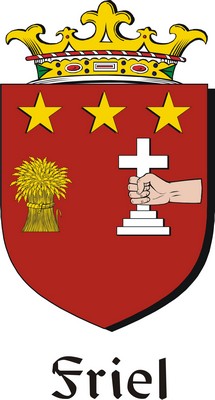 Product picture Friel Family Crest / Irish Coat of Arms Image Download