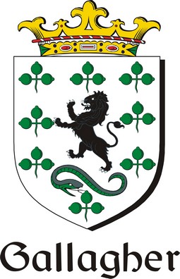 Product picture Gallagher Family Crest / Irish Coat of Arms Image Download