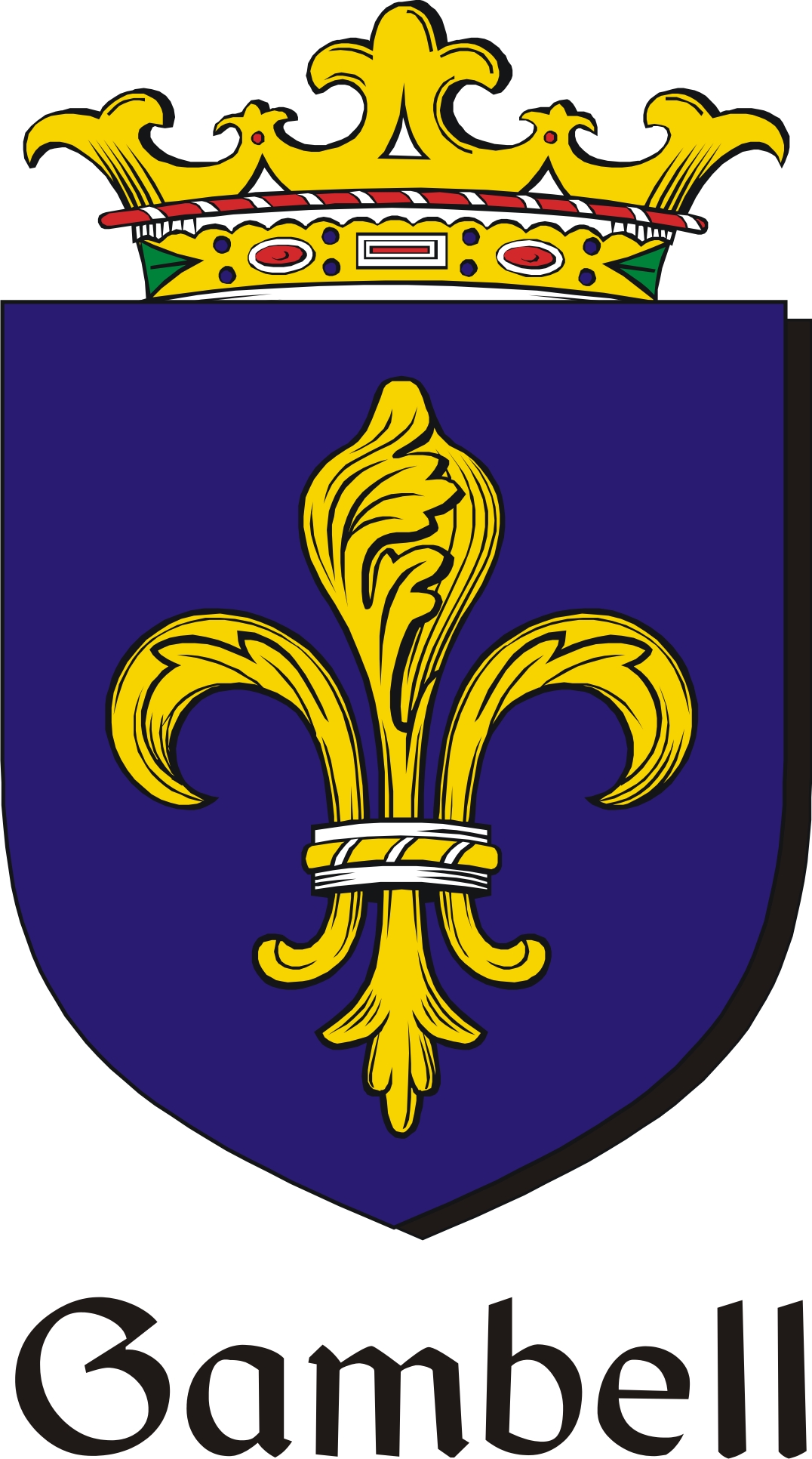 Product picture Gambell Family Crest / Irish Coat of Arms Image Download