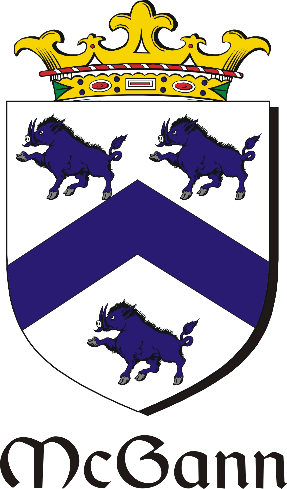 Product picture Gann-Mc Family Crest / Irish Coat of Arms Image Download