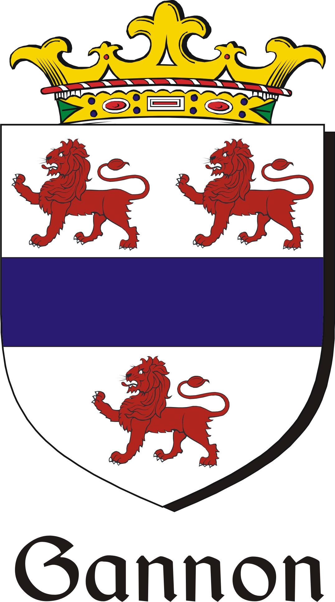 Product picture Gannon Family Crest / Irish Coat of Arms Image Download