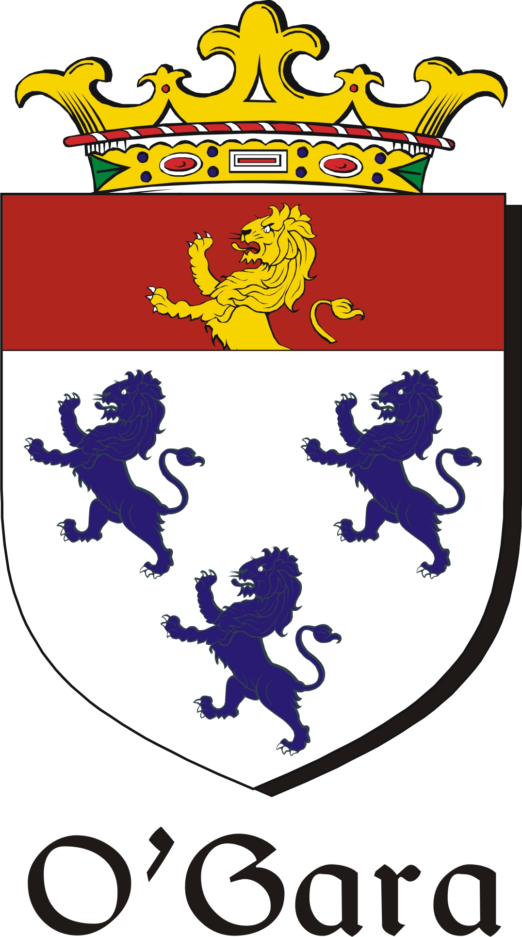 Product picture Gara-O Family Crest / Irish Coat of Arms Image Download