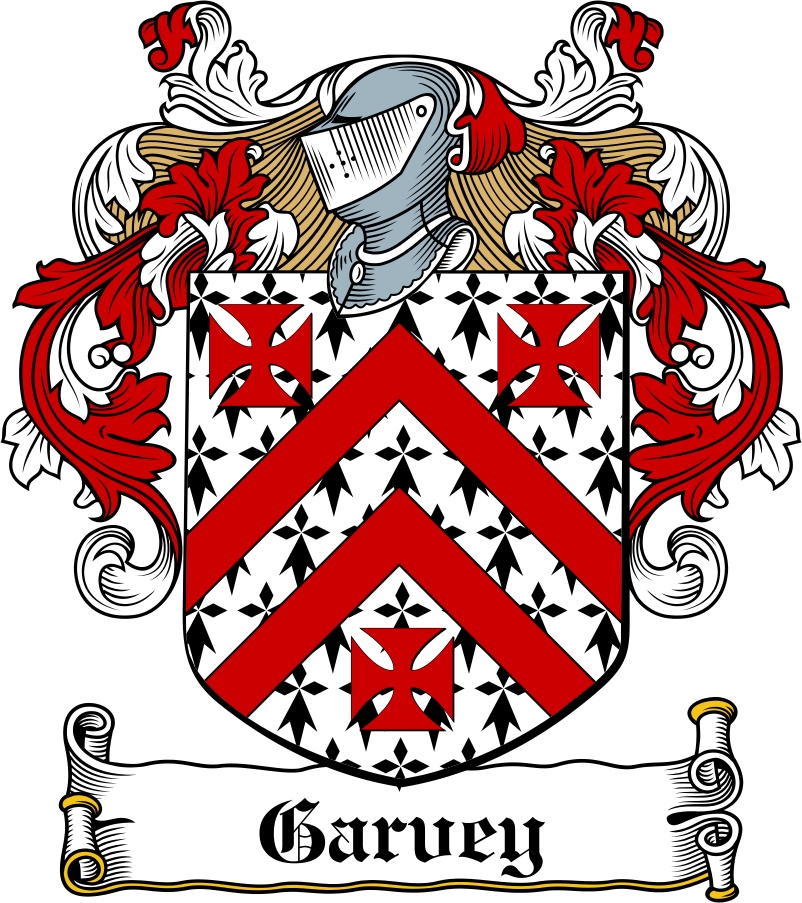 Product picture Garvey Family Crest / Irish Coat of Arms Image Download