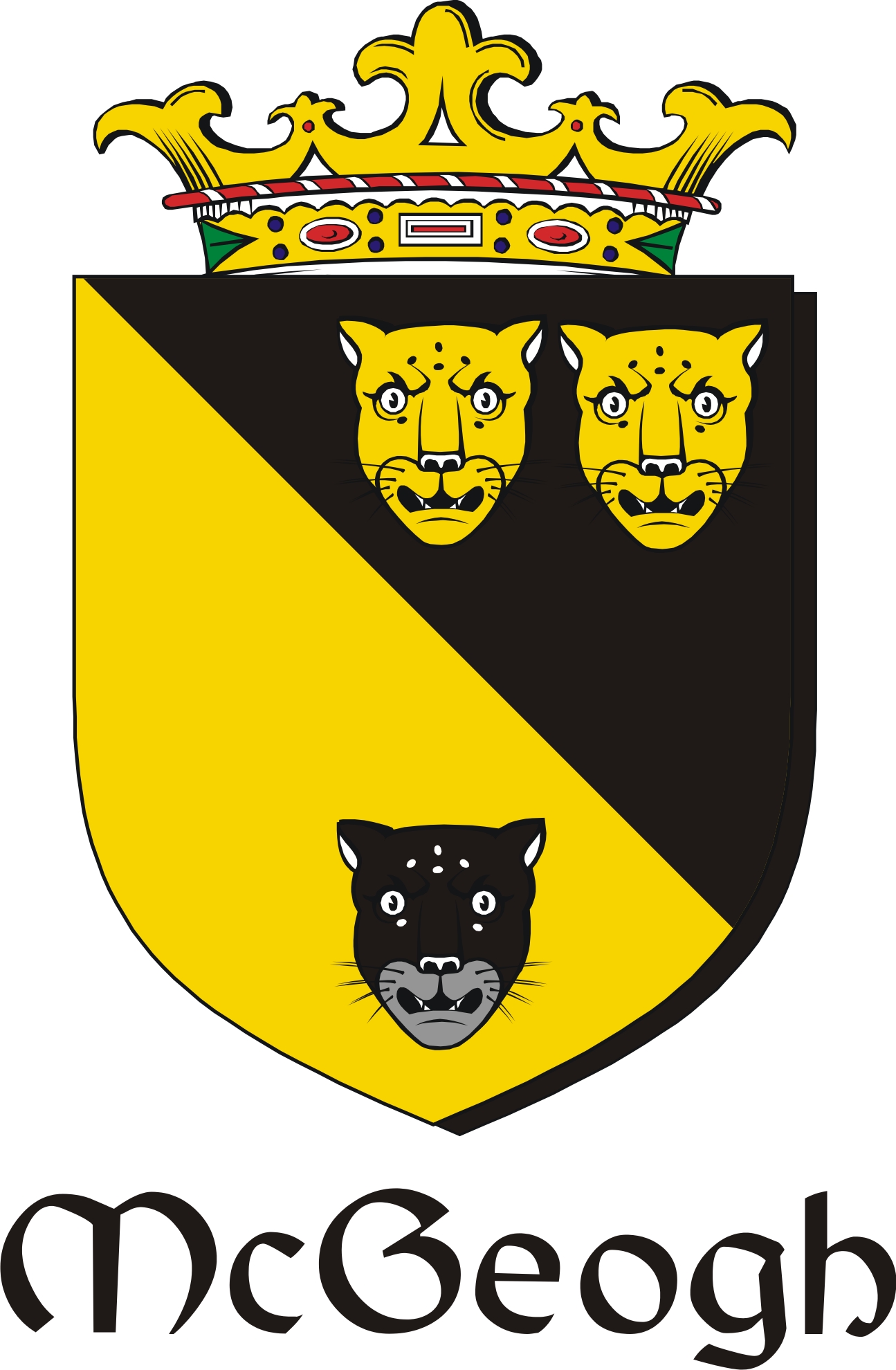 Product picture Geogh-Mc Family Crest / Irish Coat of Arms Image Download