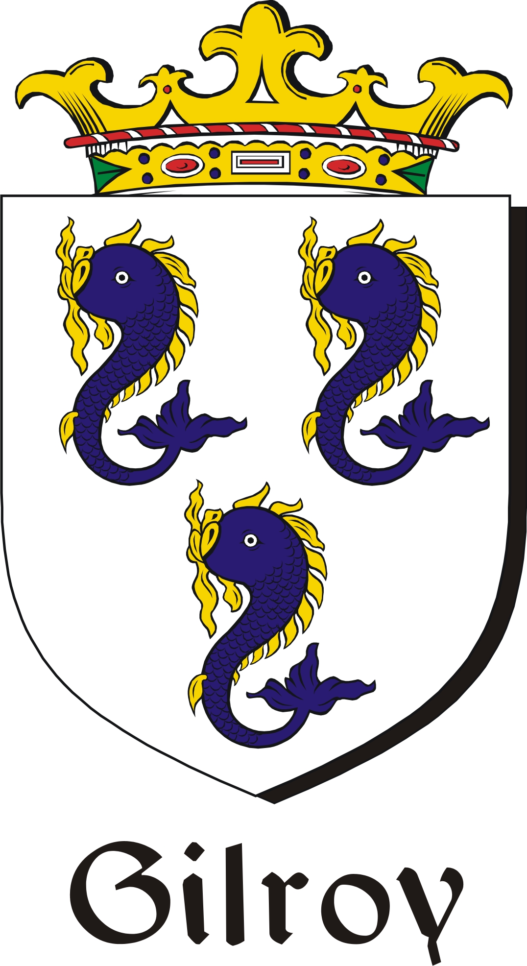 Product picture Gilroy Family Crest / Irish Coat of Arms Image Download