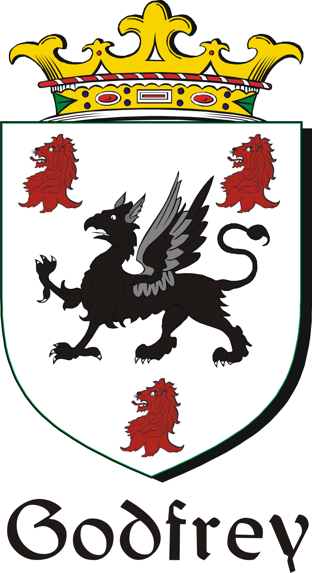 Product picture Godfrey Family Crest / Irish Coat of Arms Image Download