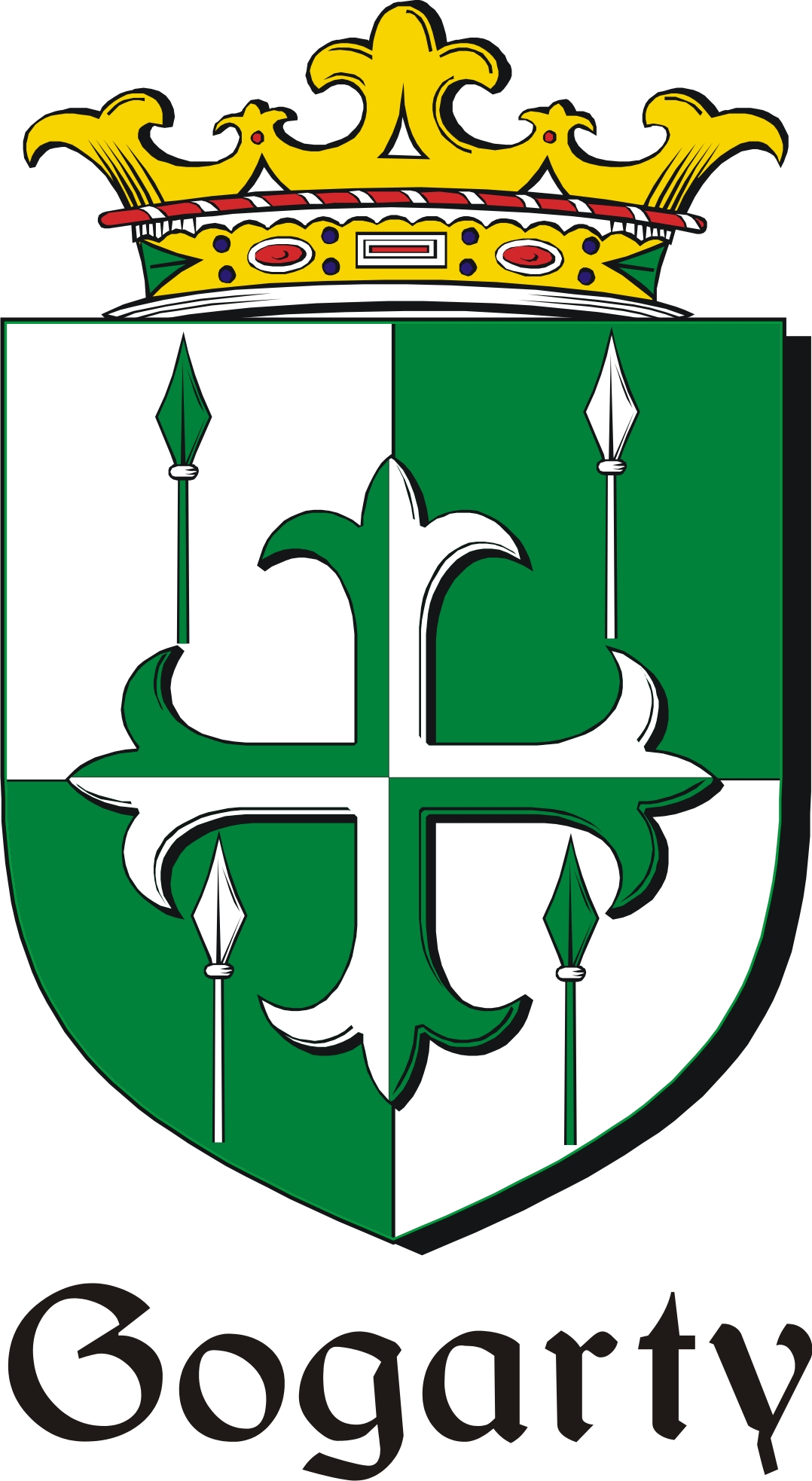 Product picture Gogarty Family Crest / Irish Coat of Arms Image Download