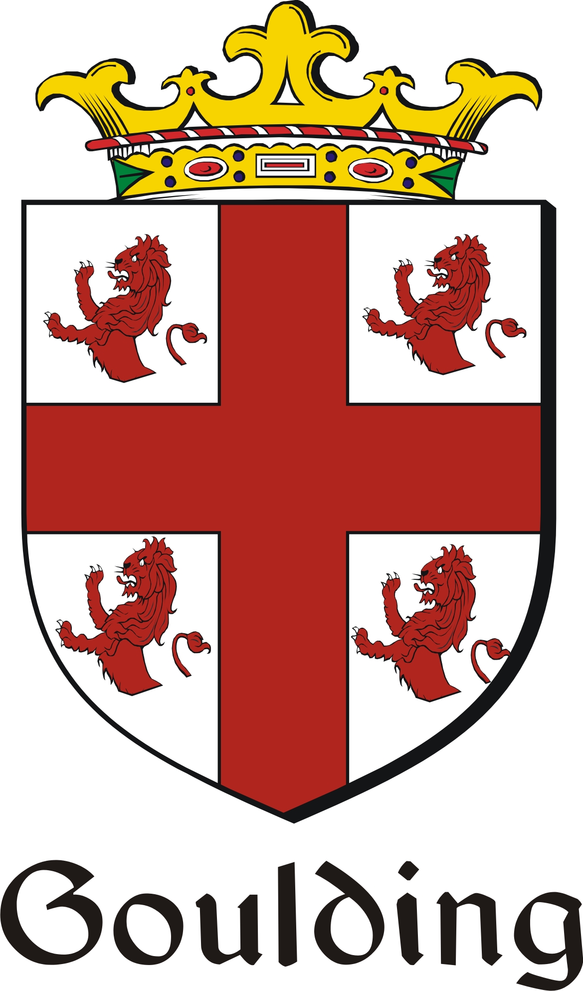 Product picture Goulding Family Crest / Irish Coat of Arms Image Download