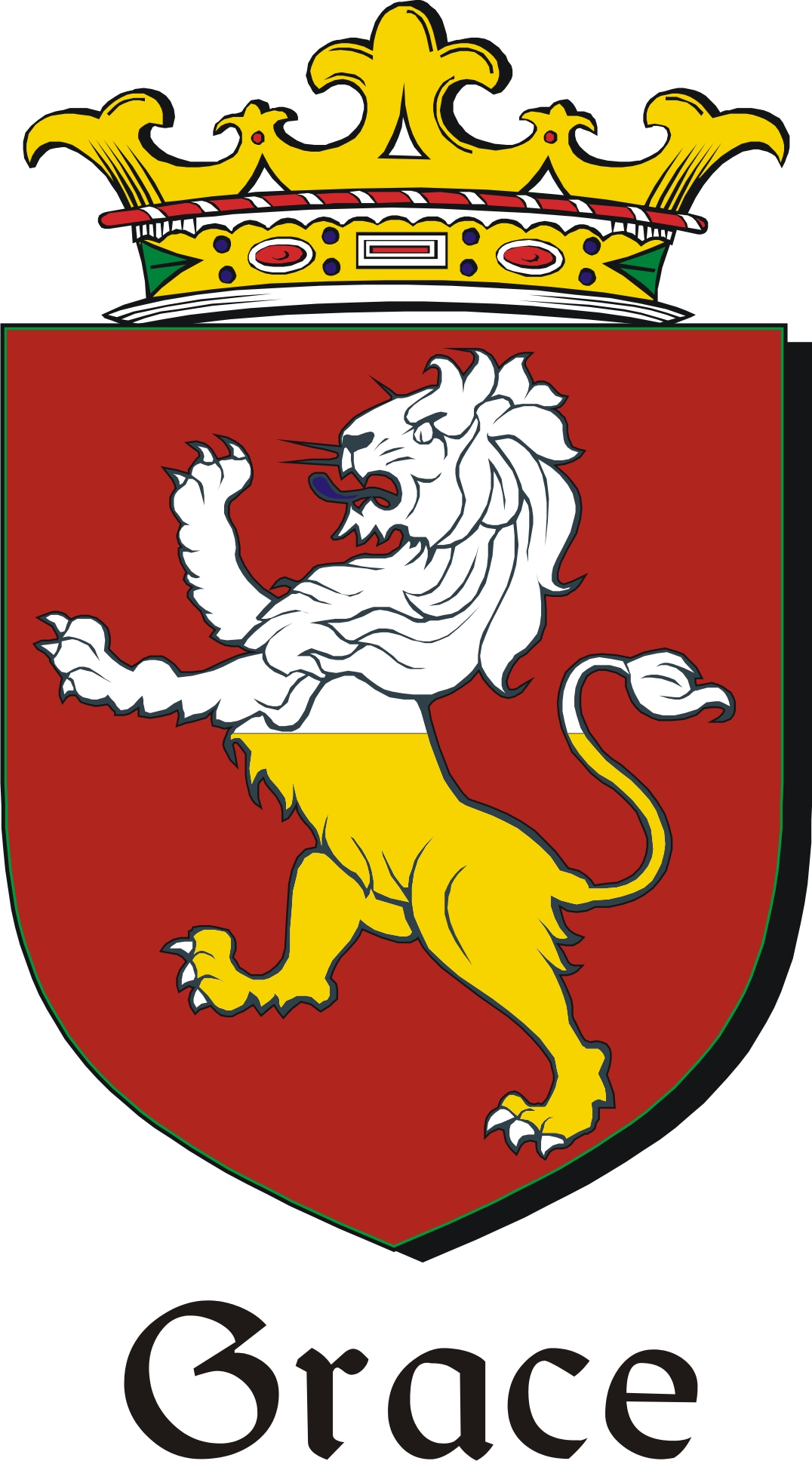 Product picture Grace Family Crest / Irish Coat of Arms Image Download