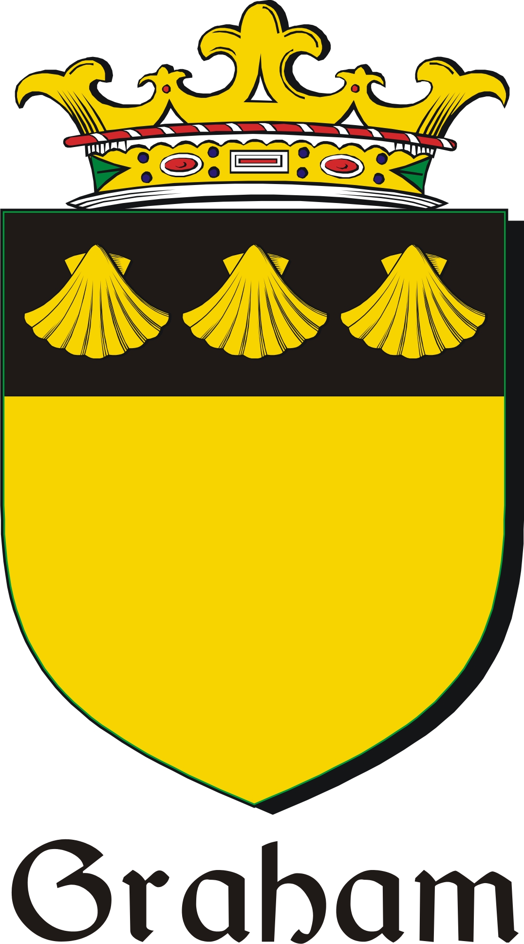 Product picture Graham Family Crest / Irish Coat of Arms Image Download