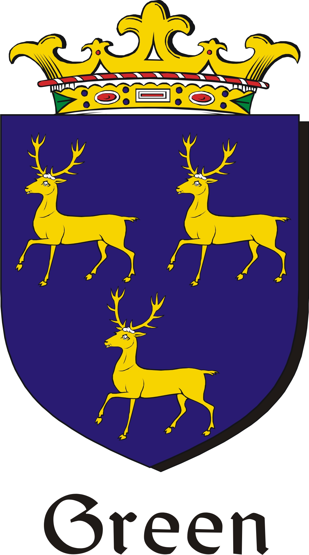 Product picture Green Family Crest / Irish Coat of Arms Image Download