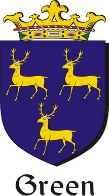 Product picture Green Family Crest / Irish Coat of Arms Image Download