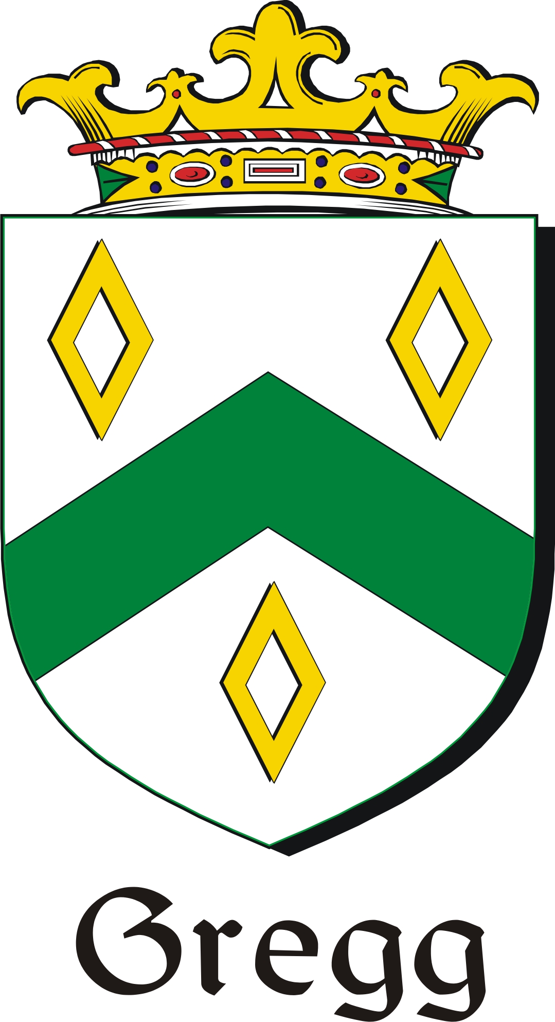 Product picture Gregg Family Crest / Irish Coat of Arms Image Download