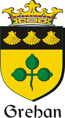 Product picture Grehan Family Crest / Irish Coat of Arms Image Download