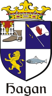 Product picture Hagan-2 Family Crest / Irish Coat of Arms Image Download