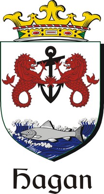 Product picture Hagan Family Crest / Irish Coat of Arms Image Download