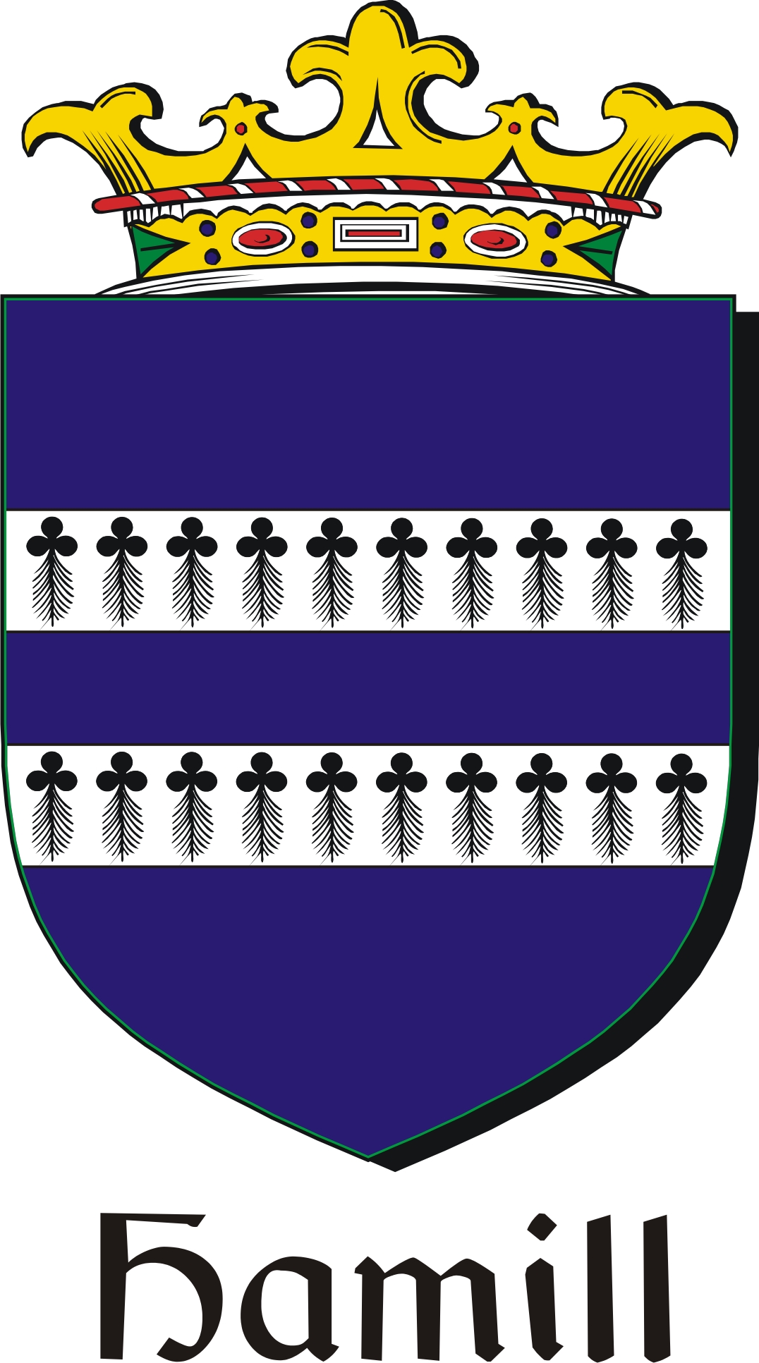 Product picture Hamill Family Crest / Irish Coat of Arms Image Download