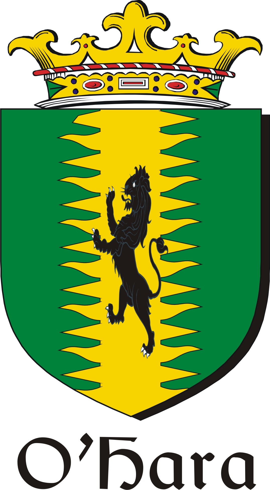 Product picture Hara-O Family Crest / Irish Coat of Arms Image Download