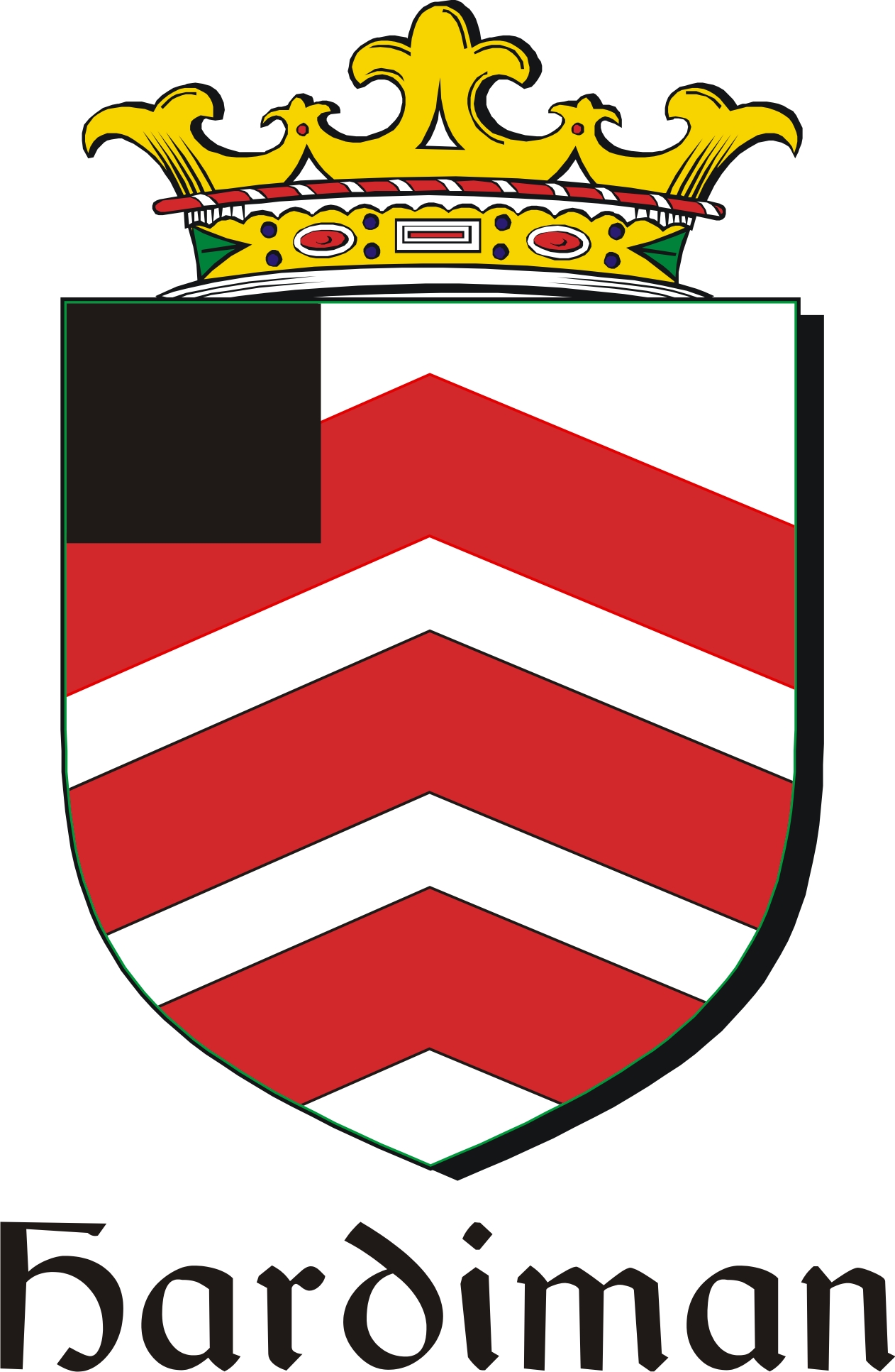 Product picture Hardiman Family Crest / Irish Coat of Arms Image Download