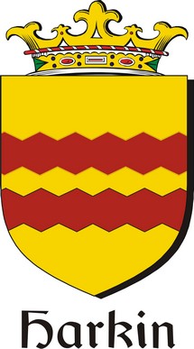 Product picture Harkin Family Crest / Irish Coat of Arms Image Download