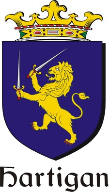 Product picture Hartigan Family Crest / Irish Coat of Arms Image Download