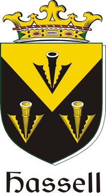 Product picture Hassell Family Crest / Irish Coat of Arms Image Download