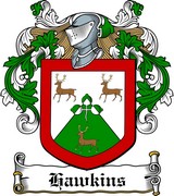 Product picture Hawkins Family Crest / Irish Coat of Arms Image Download