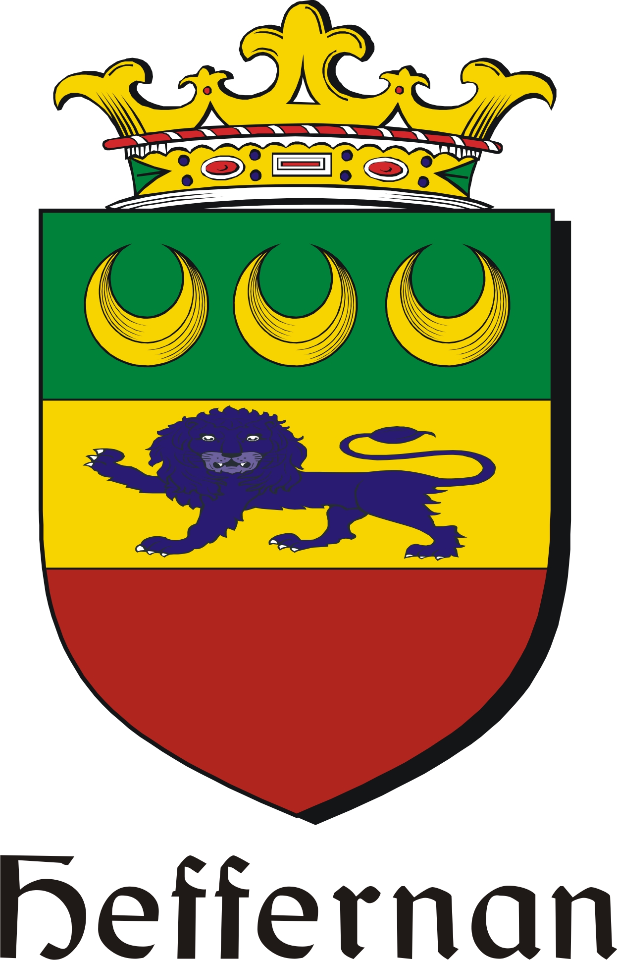 Product picture Heffernan Family Crest / Irish Coat of Arms Image Download