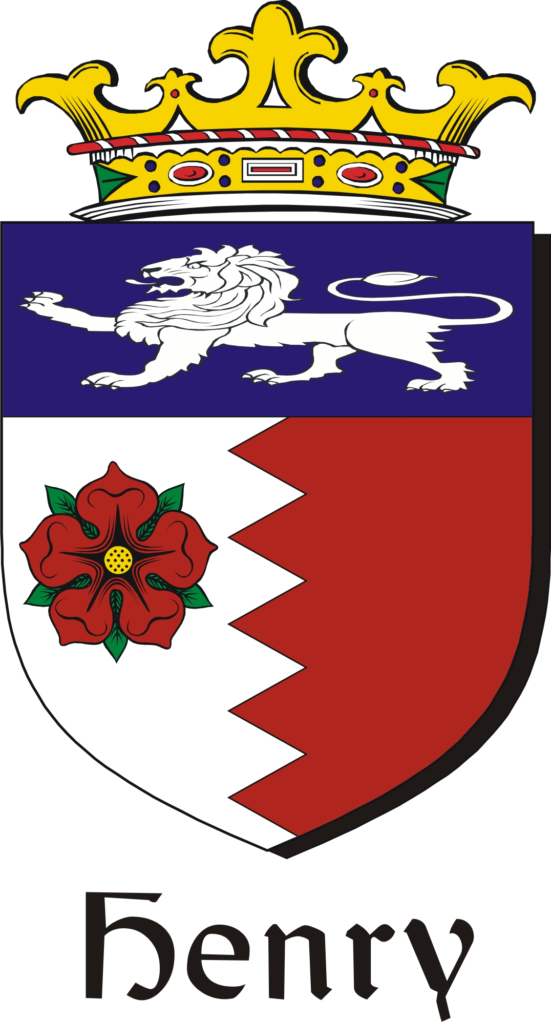 Product picture Henry Family Crest / Irish Coat of Arms Image Download