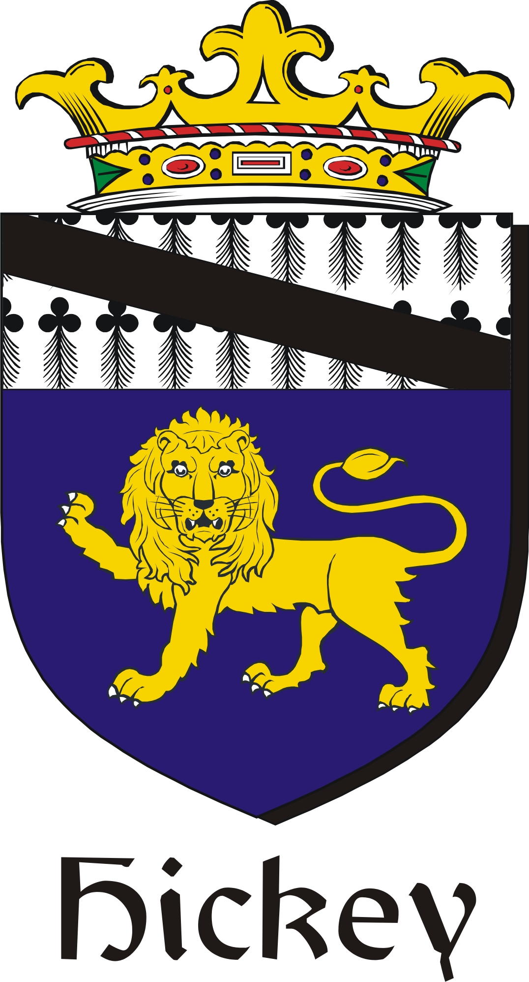 Product picture Hickey Family Crest / Irish Coat of Arms Image Download