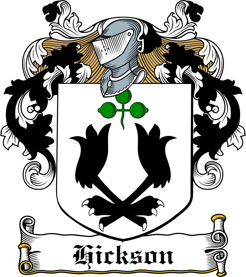 Product picture Hickson Family Crest / Irish Coat of Arms Image Download