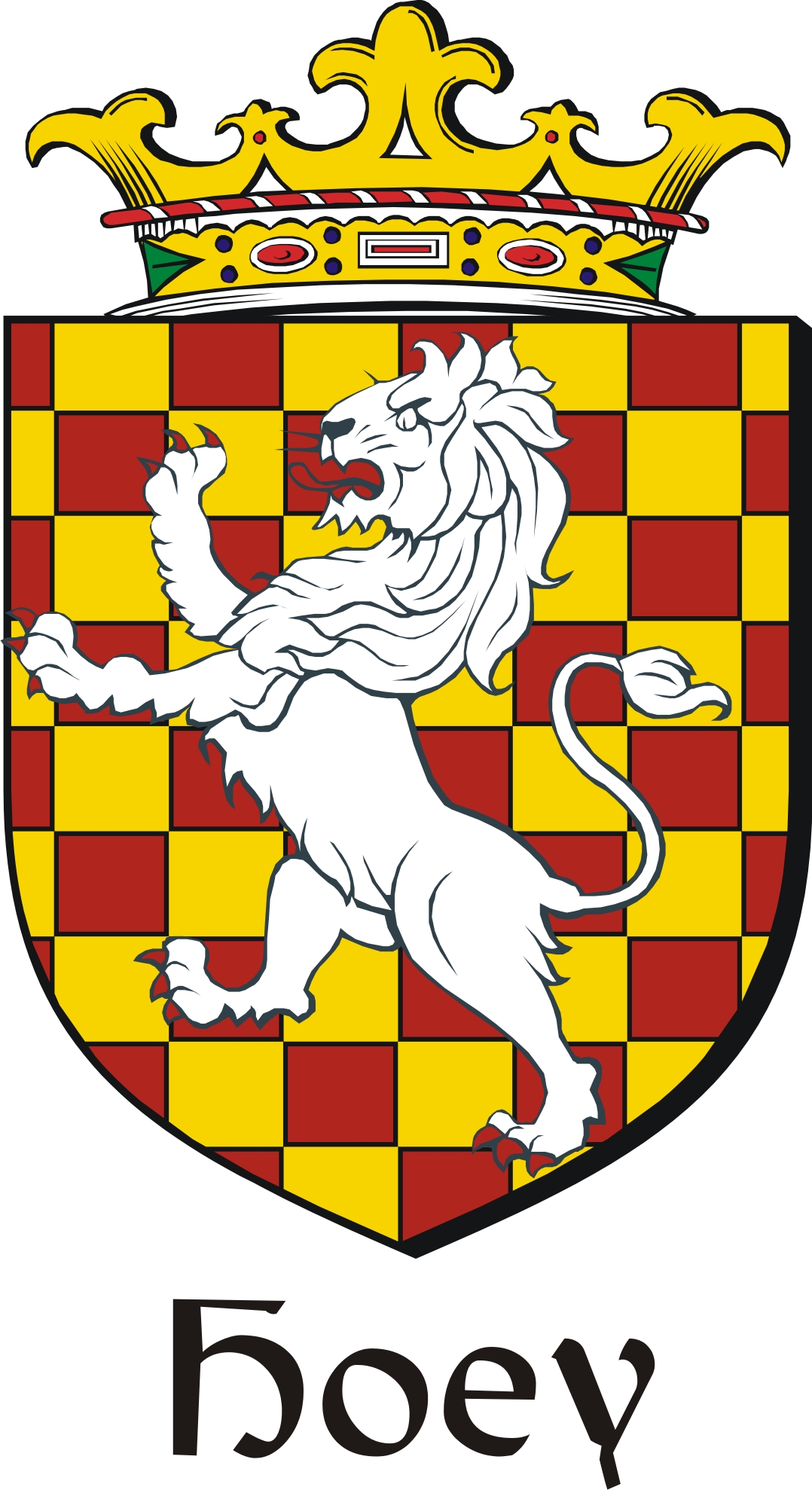 Product picture Hoey Family Crest / Irish Coat of Arms Image Download