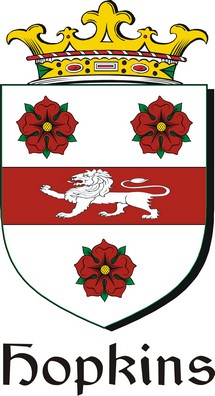 Product picture Hopkins Family Crest / Irish Coat of Arms Image Download
