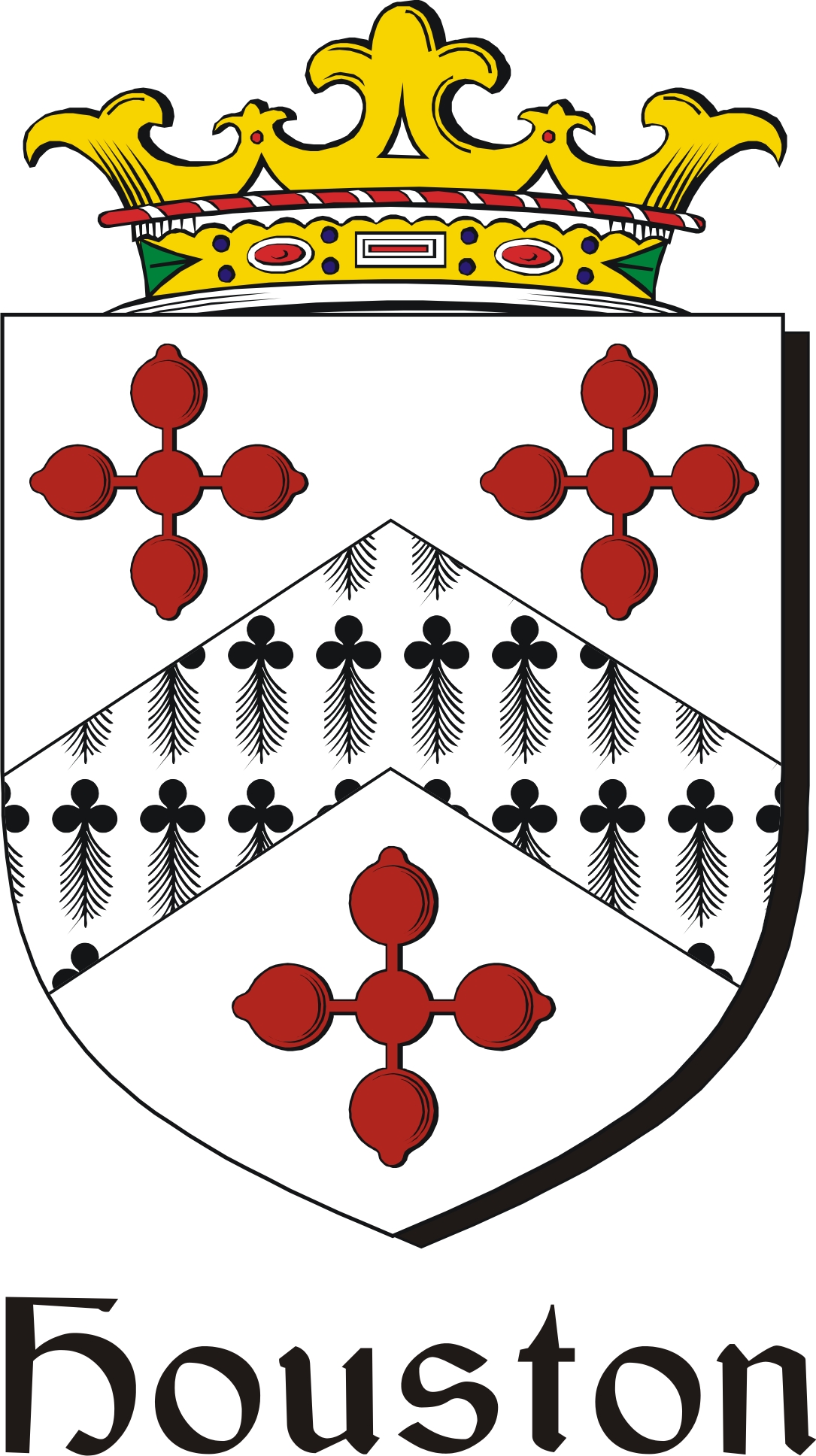 Product picture Houston Family Crest / Irish Coat of Arms Image Download