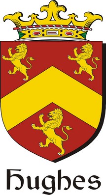 Product picture Hughes Family Crest / Irish Coat of Arms Image Download