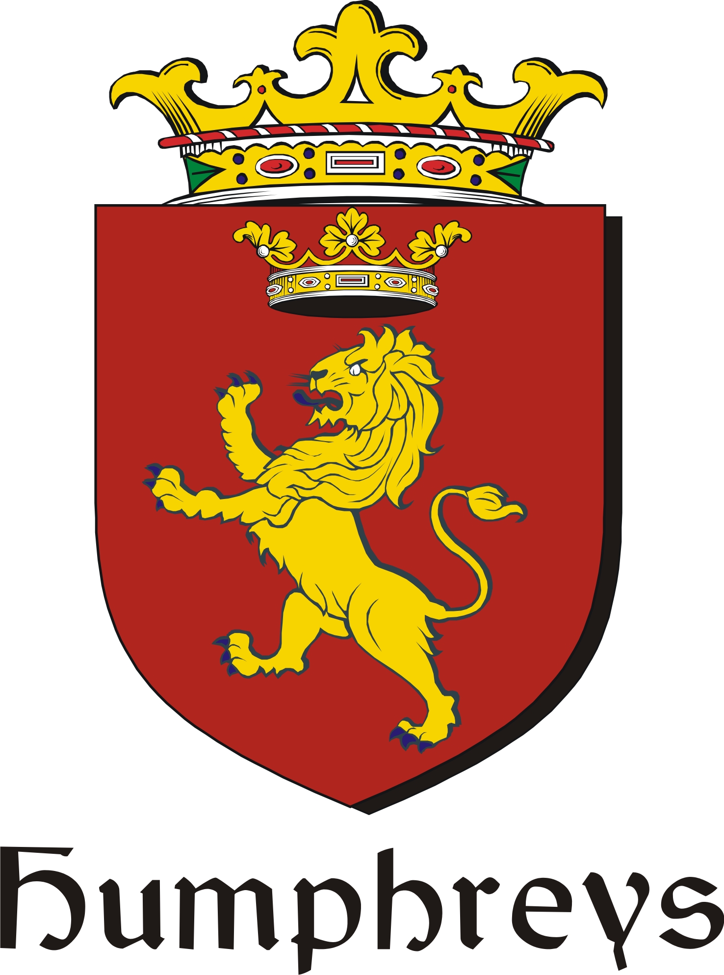 Product picture Humphreys Family Crest / Irish Coat of Arms Image Download