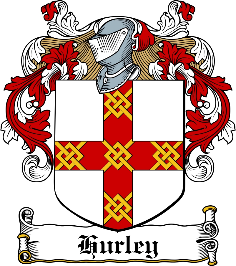 Product picture Hurley Family Crest / Irish Coat of Arms Image Download