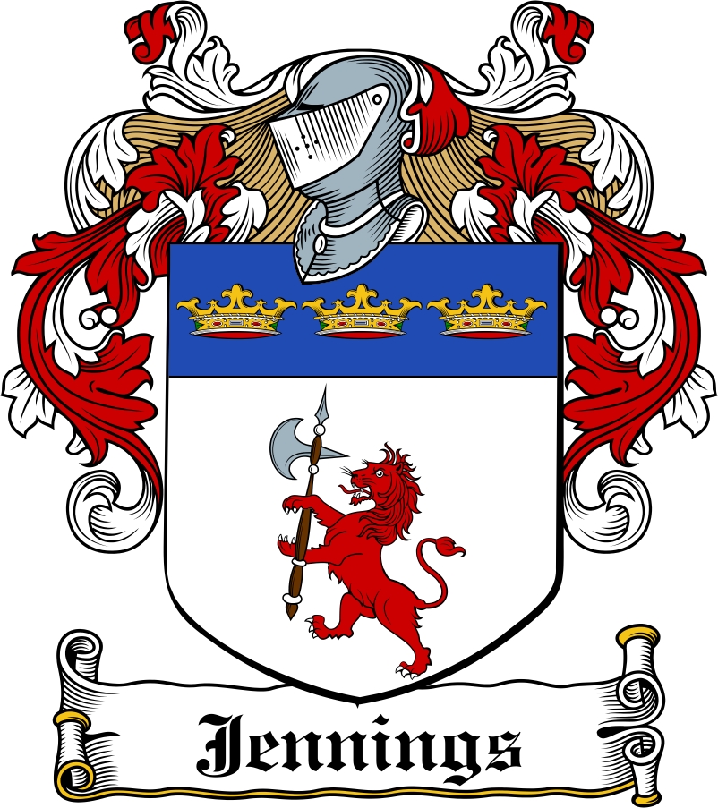 Product picture Jennings Family Crest / Irish Coat of Arms Image Download