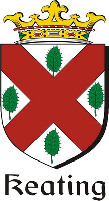 Product picture Keating Family Crest / Irish Coat of Arms Image Download