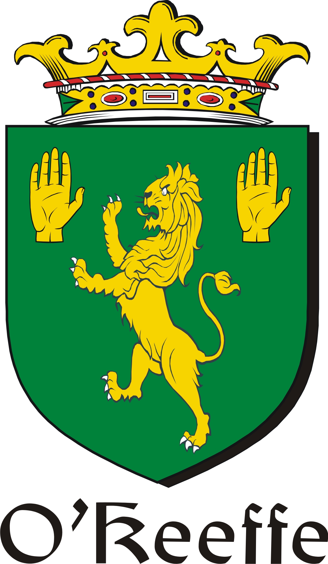 Product picture Keeffe-O Family Crest / Irish Coat of Arms Image Download